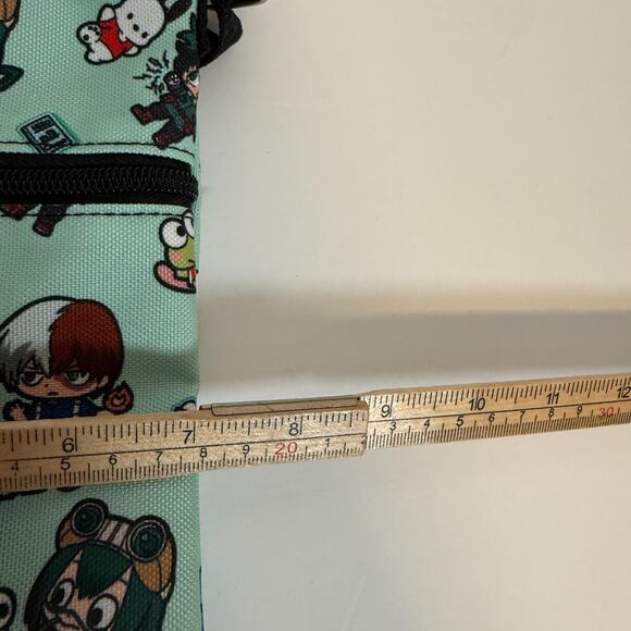 My Hero Academia Hello Kitty & Friends Passport Crossbody Bag Teal Blue NEW - Picture 7 of 7